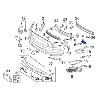 Ford OE - Front Left Bumper Cover Support Rail Bracket