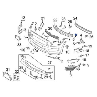 Ford OE - Radiator Support Splash Shield Nut
