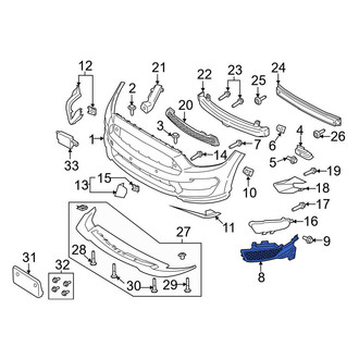 Ford OE - Front Left Bumper Cover Spacer Panel
