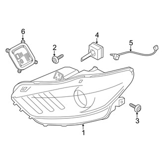 Ford OE - Front Lamps - Headlamp Components (HID Headlamps)
