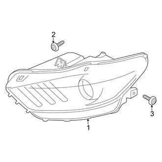 Ford OE - Front Lamps - Headlamp Components (LED Headlamps)