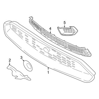 Ford OE - Front Bumper & Grille - Grille & Components
