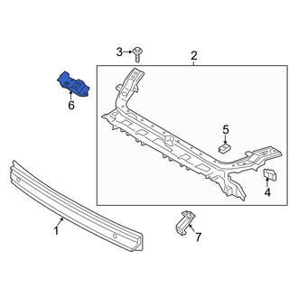 Ford OE - Left Radiator Support Tie Bar Bracket