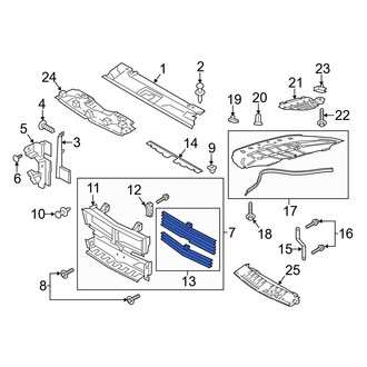 Ford OE - Front Left Radiator Support Baffle