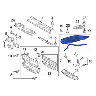 Ford OE - Front Radiator Support Splash Shield