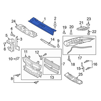 Ford OE - Front Radiator Support Access Cover