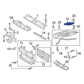 Ford OE - Radiator Support Splash Shield Insulator