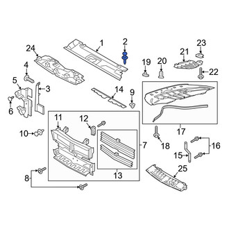 Ford OE - Cowl Extension Clip