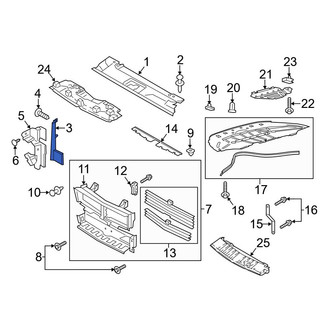Ford OE - Front Left Radiator Support Baffle