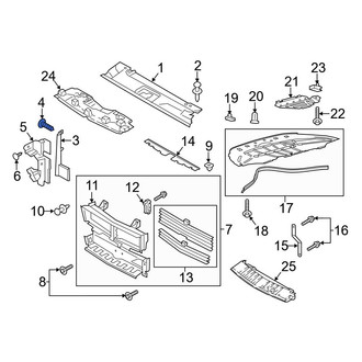 Ford OE - Radiator Support Baffle Clip
