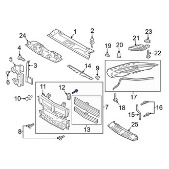 Ford OE - Front Radiator Shutter Assembly