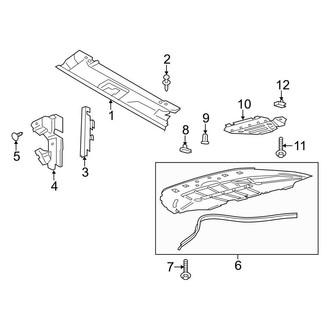 Ford OE - Radiator Support - Splash Shields