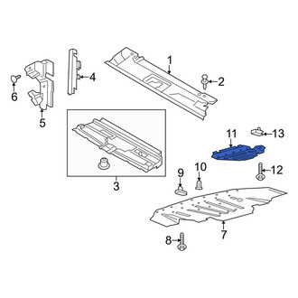 Ford OE - Radiator Support Splash Shield Insulator