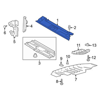 Ford OE - Front Radiator Support Access Cover
