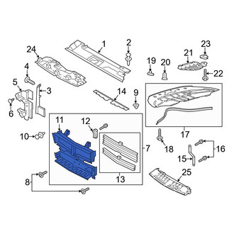 Ford OE - Front Center Radiator Support Air Deflector