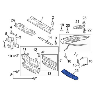 Ford OE - Front Lower Radiator Support Air Deflector