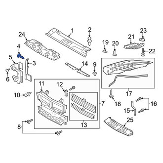 Ford OE - Radiator Support Baffle Clip