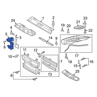 Ford OE - Front Radiator Support Air Deflector