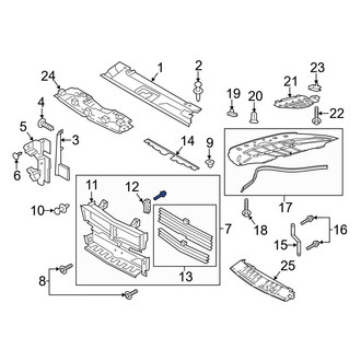 Ford OE - Front Radiator Shutter Assembly