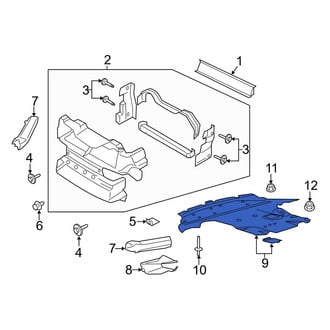 Ford OE - Front Radiator Support Splash Shield