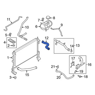 Ford OE - Upper Radiator Coolant Hose
