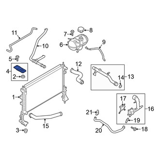 Ford OE - Radiator Mount Bracket