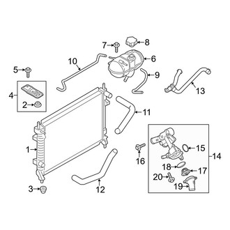 Ford OE - Cooling - Radiator & Components