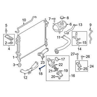 Ford OE - Engine Coolant Thermostat Housing Bolt