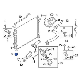 Ford OE - Lower Radiator Insulator