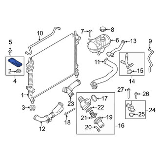 Ford OE - Upper Radiator Mount Bracket