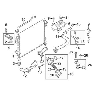Ford OE - Cooling - Radiator & Components (5.0L)