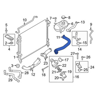 Ford OE - Upper Radiator Coolant Hose