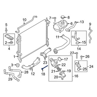 Ford OE - Engine Coolant Thermostat Housing Bolt