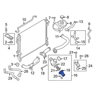 Ford OE - Upper Engine Coolant Thermostat Housing