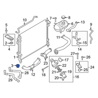 Ford OE - Lower Radiator Insulator