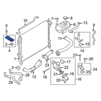 Ford OE - Radiator Mount Bracket