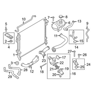 Ford OE - Cooling - Radiator & Components