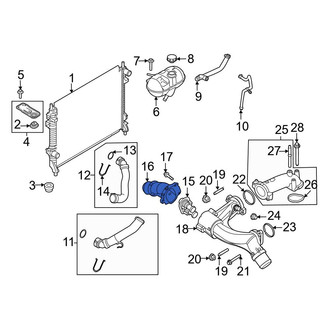 Ford OE - Upper Engine Coolant Thermostat Housing