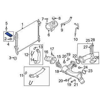 Ford OE - Radiator Mount Bracket