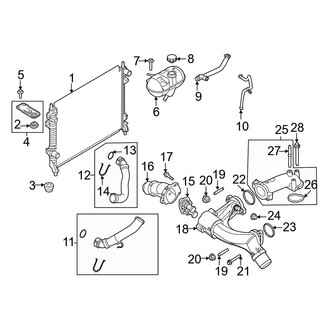 Ford OE - Cooling - Radiator & Components (Main)