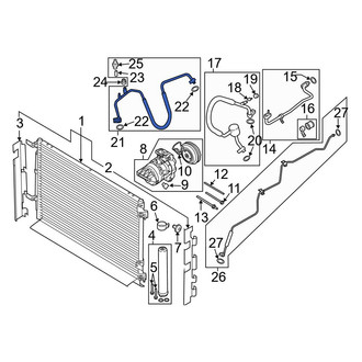 Ford OE - A/C Refrigerant Discharge Hose