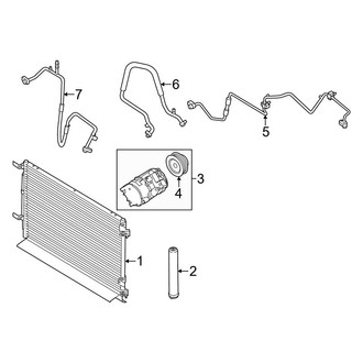Ford OE - Air Conditioner & Heater - Condenser, Compressor & Lines (Shelby GT500)