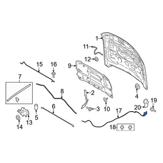 Ford OE - Front Hood Release Cable