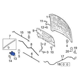Ford OE - Front Hood Latch