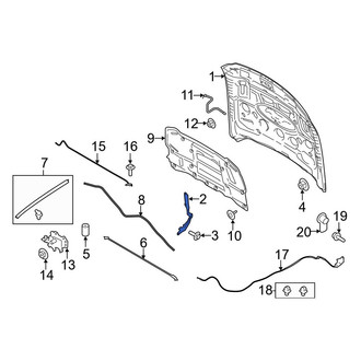 Ford OE - Front Right Hood Hinge