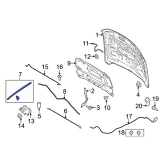 Ford OE - Front Right Hood Seal