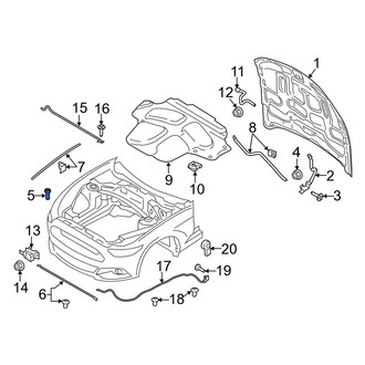 Ford OE - Front Hood Stop Buffer