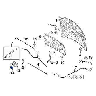 Ford OE - Hood Latch Nut