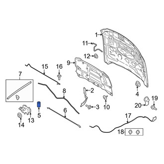 Ford OE - Front Inner Hood Stop Buffer