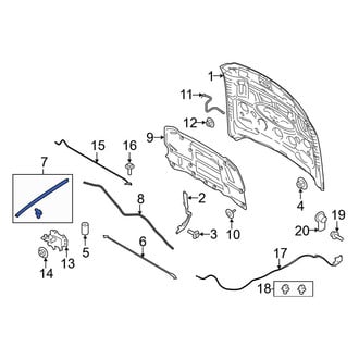 Ford OE - Front Left Hood Seal